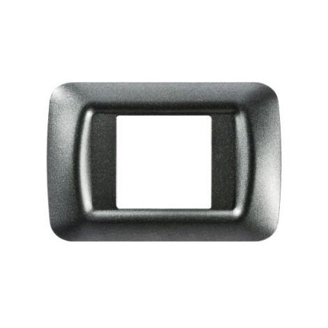 PLAQUE 2 POS.ARDOISE METALL.TOP SYSTEM GEWISS GW22612