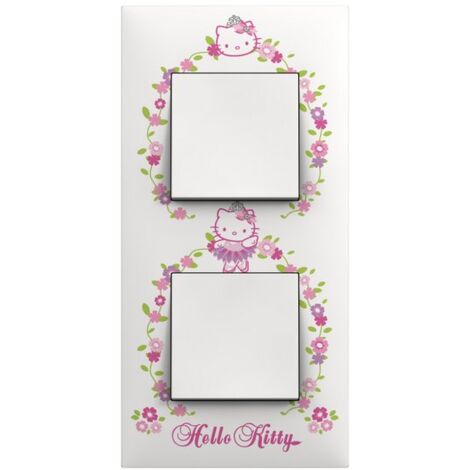 Plaque 2 postes collection Hello Kitty - Etoile Arnould Espace Evolution 64884