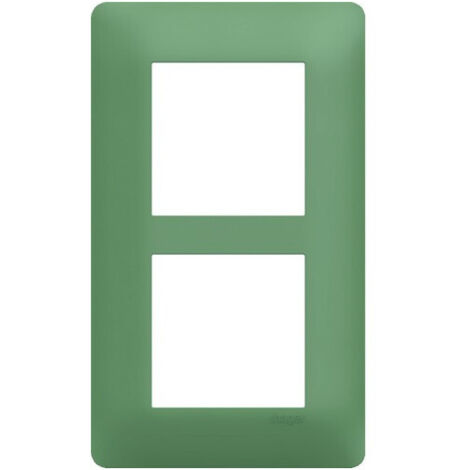 Plaque 2 postes essensya E57 Botanic - HAGER WE546