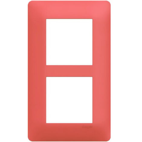 Plaque 2 postes essensya E57 Coral - HAGER WE556
