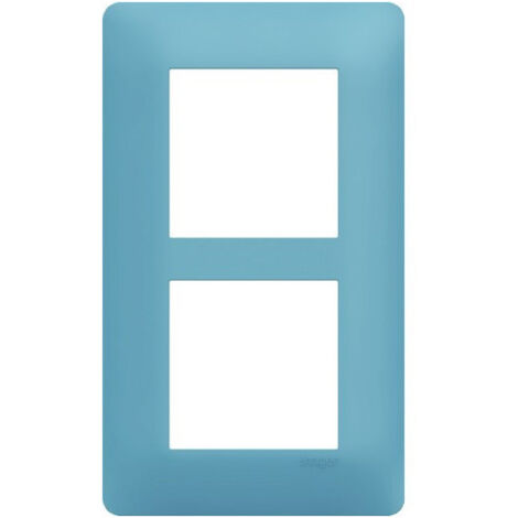 Plaque 2 postes essensya E57 Riviera - HAGER WE536