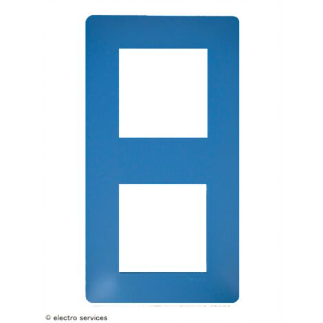 Plaque 2 postes essensya Riviera - HAGER WE532