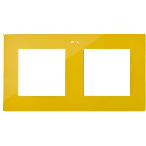 Plaque 2 postes moutarde S rie 24 Harmonie SIMON
