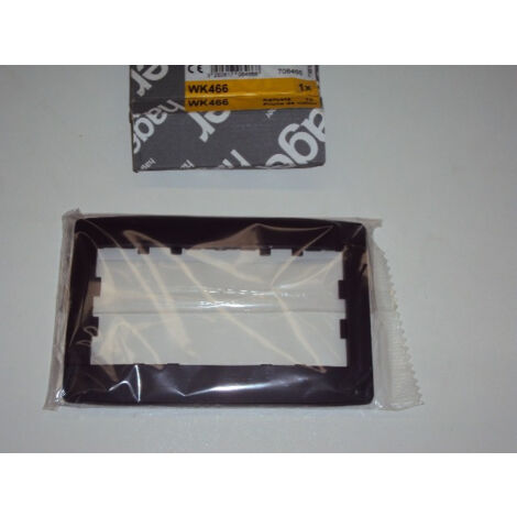 Plaque 2 postes prune de coton verticale entraxe 57 KALLYSTA