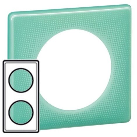 PLAQUE 2 POSTES TURQUOISE 50S CELIANE LEGRAND 066642