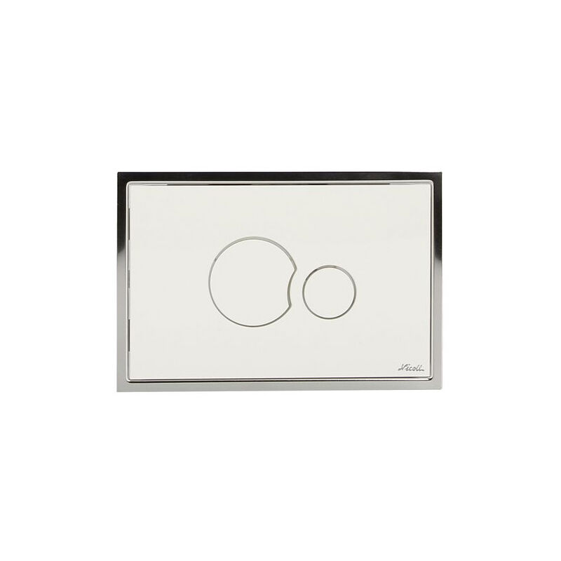 Nicoll - Plaque 2 volumes Happy Support abs murano Blanc