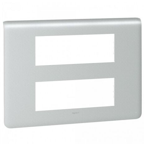 Plaque 2x6 modules Alu PROG MOSAIC LEGRAND 079036