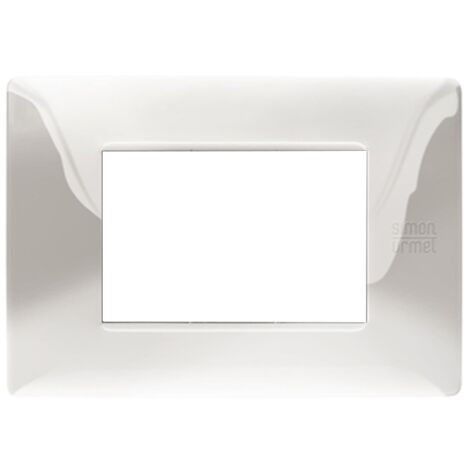 Plaque 3 modules Urmet Simon Nea en acier inoxydable brillant 11803.