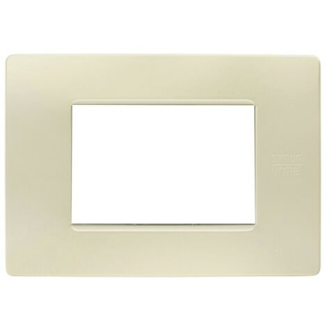 Plaque 3 modules Urmet Simon Nea ivoire 11803.AV