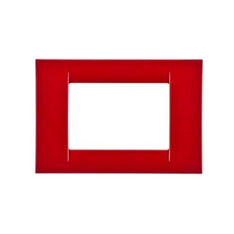 PLAQUE 3 POS.ROUGE BORDEAUX SYSTEM VIRNA GEWISS GW22133