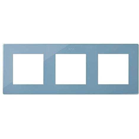 Plaque 3 postes bleu S rie 24 Harmonie SIMON