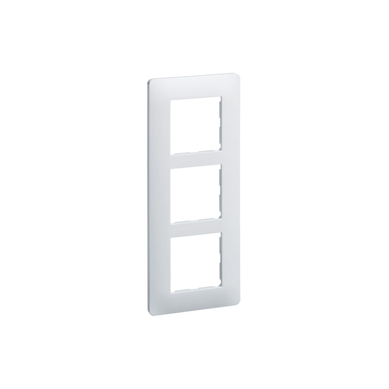 Plaque 3 postes entraxe 57 Blanc Hager Essensya