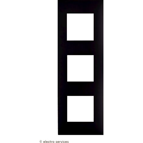 Plaque 3 postes Espace Evolution Arnould  Finition: Noir
