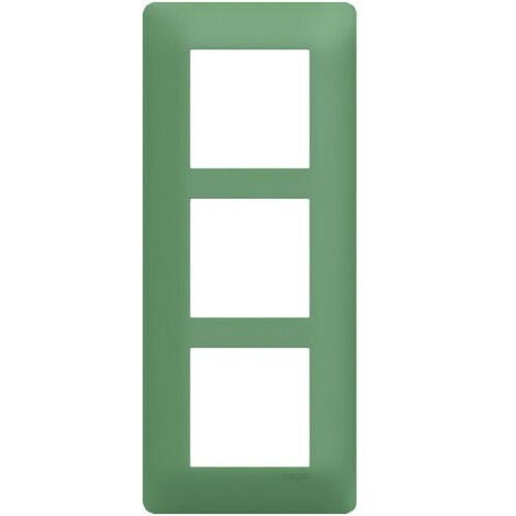 Plaque 3 postes essensya E57 Botanic - HAGER WE547