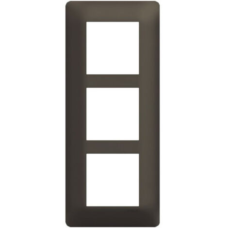 Plaque 3 postes essensya E57 Terra - HAGER WE577