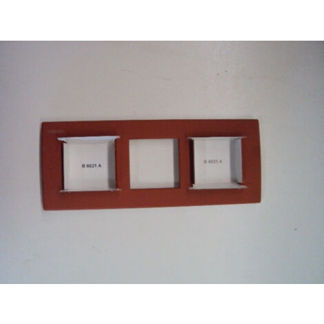 Plaque 3 x 2 modules terre brique LIGHT