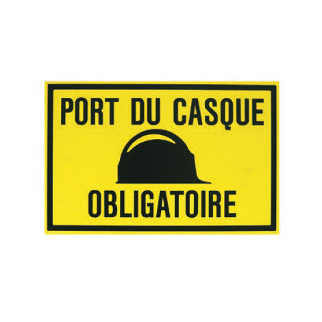 Plaque 330x200 'Protection obligatoire de la tête' VINMER - 387001