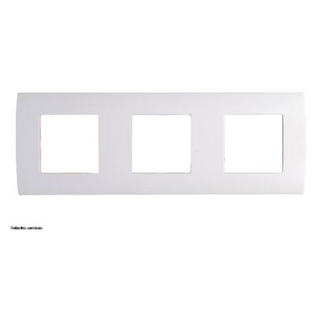 Plaque 3X2 modules horizontale entraxe 71mm Systo Hager  Finition: Blanc