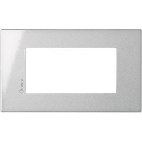 Plaque 4 modules Bticino Axolute Air - Tech - matériau métallique HW4804HC