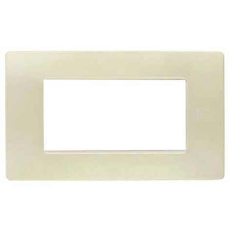 Plaque 4 modules Urmet Simon Nea ivoire 11804.AV