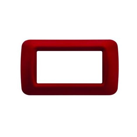 PLAQUE 4 POS.BORDEAUX CLASS.TOP SYSTEM GEWISS GW22534