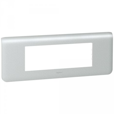 PLAQUE 6 MODULES HORIZONTALE ALU LEGRAND 079016