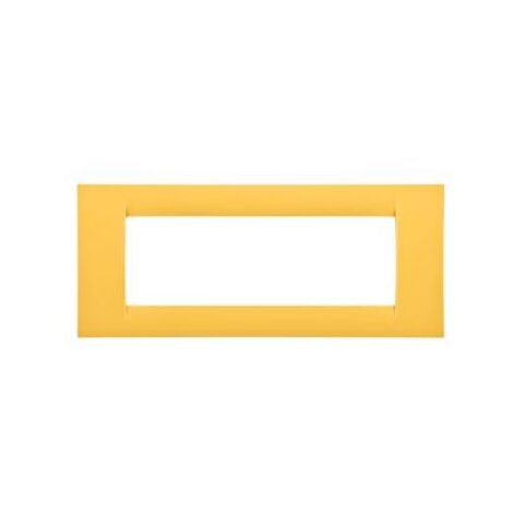 PLAQUE 6 POS.JAUNE MAIS SYSTEM VIRNA GEWISS GW22186