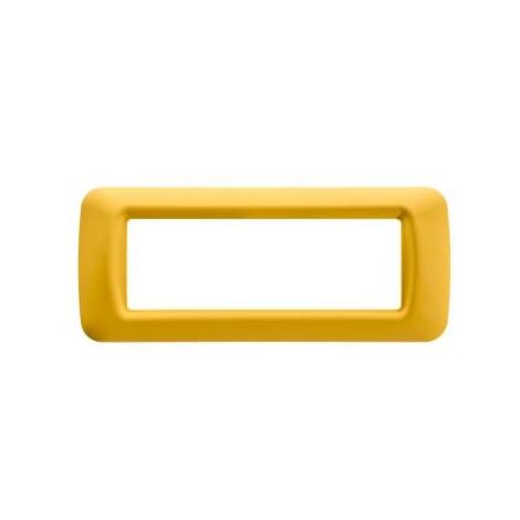 PLAQUE 6 POS.JAUNE MAIS TOP SYSTEM GEWISS GW22586