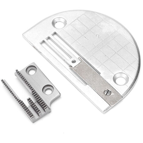 Plaque à aiguille pour machine à coudre avec dents anti-froissement, accessoire pour pied presseur