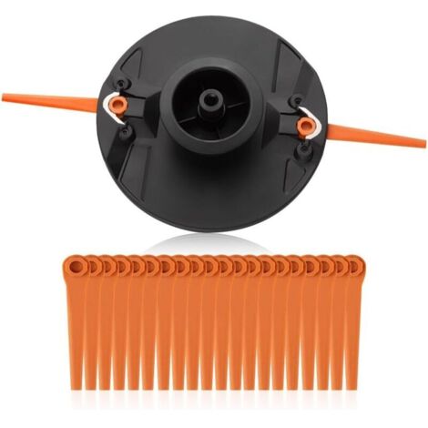 Plaque à double lame compatible avec Gardena Articles 9876, 9878, 14700, 14701, Accessoire de rechange pour coupe-bordure, 20 lames
