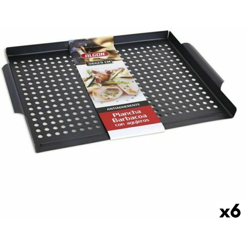 Algon - Grille à trous pour barbecue (36 x 29 cm)