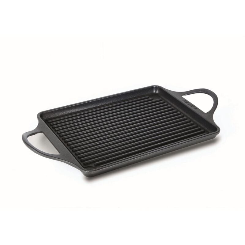 Plaque à Griller Explora, Aluminium Moulé sous Pression, Noir, 46x25x2 cm