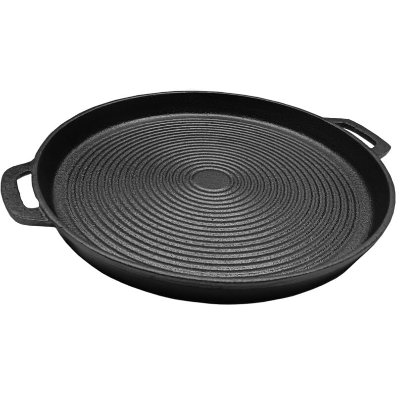 Fplus - Plaque à Griller Ronde en Fonte 30 cm talox
