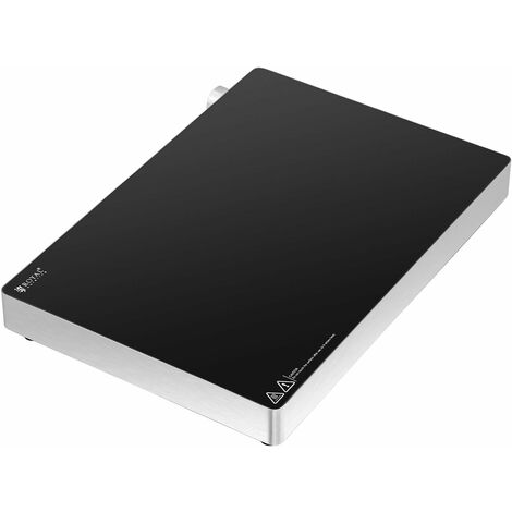 Plaque à induction 1 feu posable cadre table maintien au chaud portative (foyer 26 cm, 1 000 w, 40-100 °c, protection antisurchauffe, acier inoxydable & vitrocéramique) - Argenté