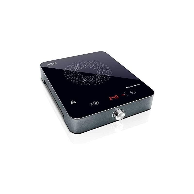 Haeger - HP-IND.002A hobs Black, Grey Table de cuisson à induction 1 zone(s)