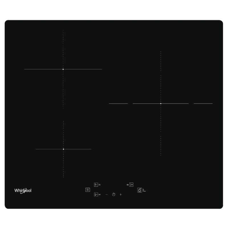 Whirlpool - Table de cuisson à induction 60cm 3 feux 7200w noir WSQ3860NE