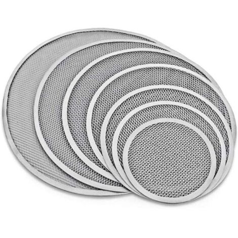 Plaque à pizza antiadhésive Ulisem 10" avec grille en aluminium, trous et bord sans couture