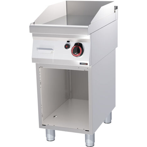 Plaque à snacker gaz - Chrome lisse - 40cm - 7000W - Casselin