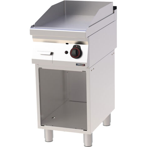 Plaque à snacker gaz - Fonte lisse - 40cm - 7000W - Casselin