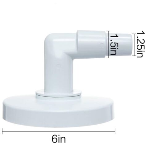 Plaque à Vide pour Skimmer avec Coude à 90° – Compatible Adaptateurs Hayward SP1090, SP1091, SP1092