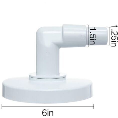 Plaque à Vide pour Skimmer avec Coude à 90° – Compatible Adaptateurs Hayward SP1090, SP1091, SP1092