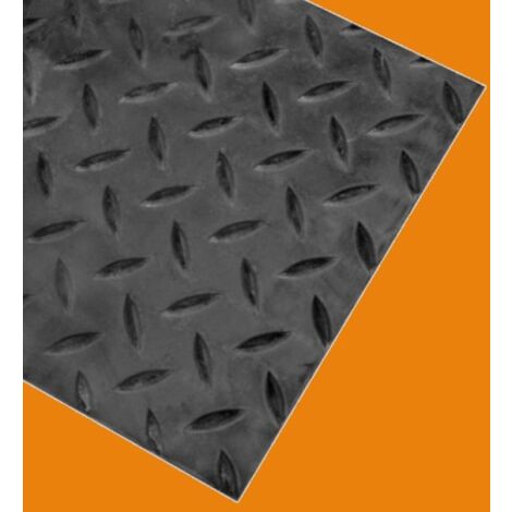 Plaque acier larmé 3/5 mm – Largeur 100 cm – Longueur 200 cm – Texture antidérapante pour applications techniques