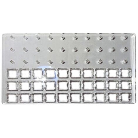 Plaque acrylique pour lubrification des interrupteurs de clavier mécanique - Modification de lubrifiants