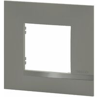 Plaque Altège collection classico - Nuage - Liseré Aluminium - 1 poste - Bticino