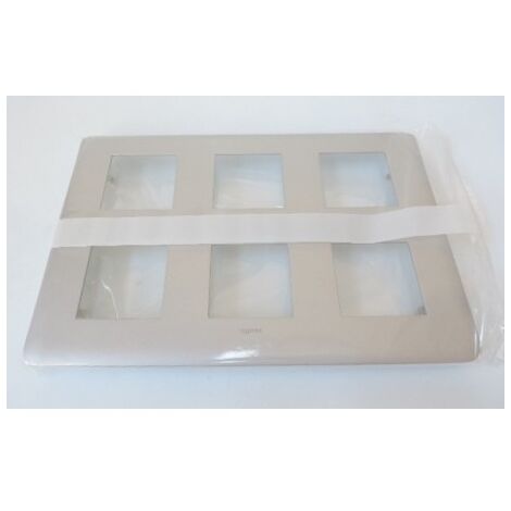 Plaque Alu 2 x 3 x 2 Modules Mosaic LEGRAND 079032