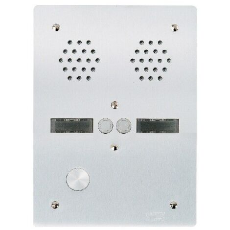 Plaque alu 6mm 2r 2bp URMET 7772/2