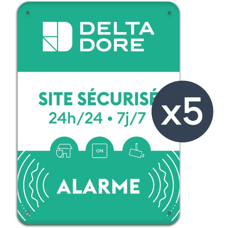 Delta Dore - Plaque alu site sécurisé 6416239