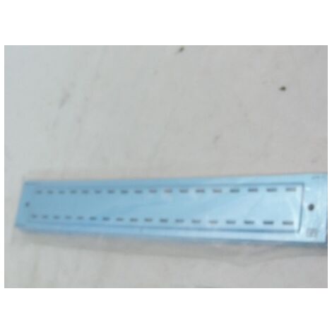 Plaque alu type EDF type PR11 260X40mm 18 caractères pour fixation sur transfo APR-108 ET APR-1108 CATU APR-11