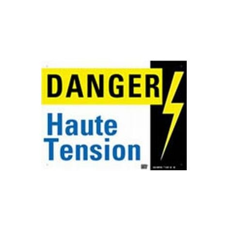 PLAQUE ALUMINIUM ''HAUTE TENSION'' - CATU CATAM-65/1
