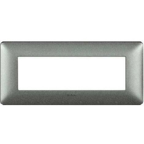 Plaque AM4806TBC à 6 modules - Série MATIX Bticino blanche ciment